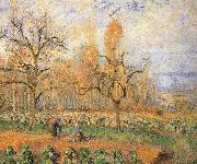 Camille Pissarro Farmland landscape painting